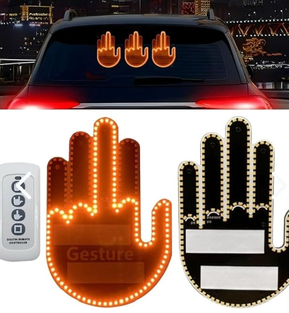 Mano Led Divertida Para Autos