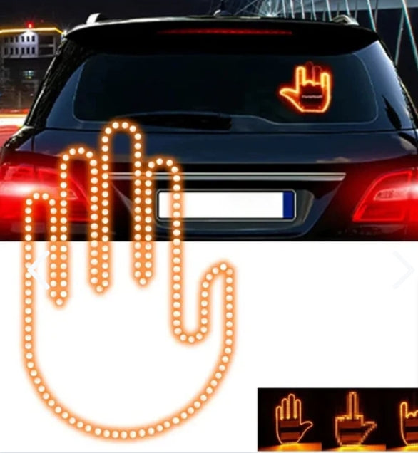 Mano Led Divertida Para Autos